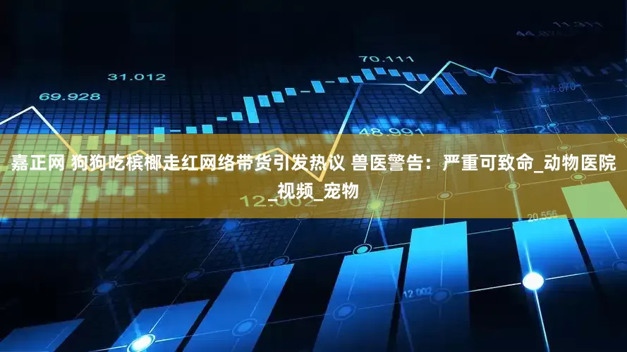 嘉正网 狗狗吃槟榔走红网络带货引发热议 兽医警告：严重可致命_动物医院_视频_宠物